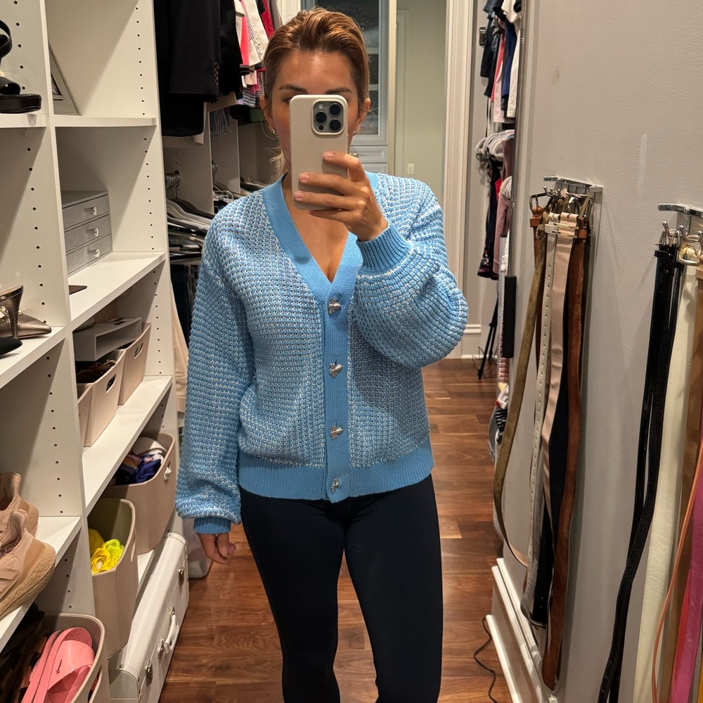G by Giuliana two tone sweater knit cardigan